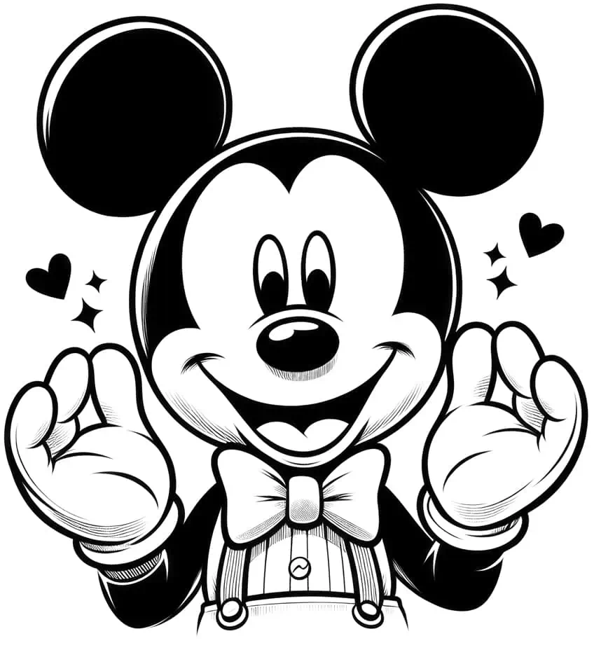Micky Maus Ausmalbilder -  Malvorlagen für Fans
