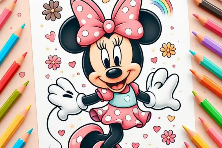 Minnie Maus Ausmalbilder – 40 Malvorlagen für Fans