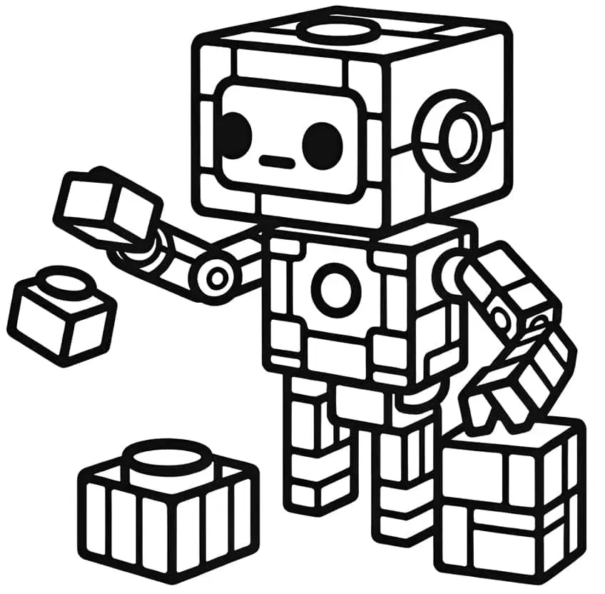 Roboter Malvorlage 13