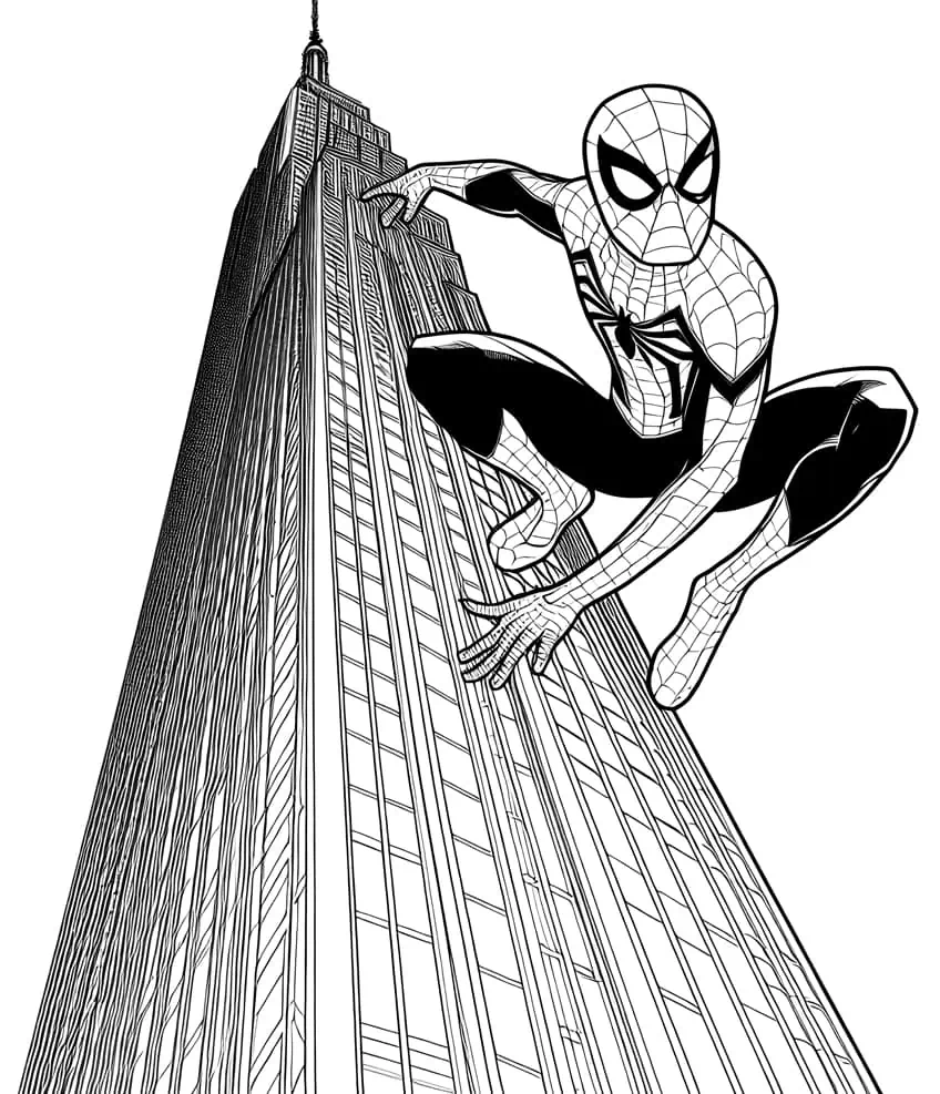 spiderman ausmalbild 03