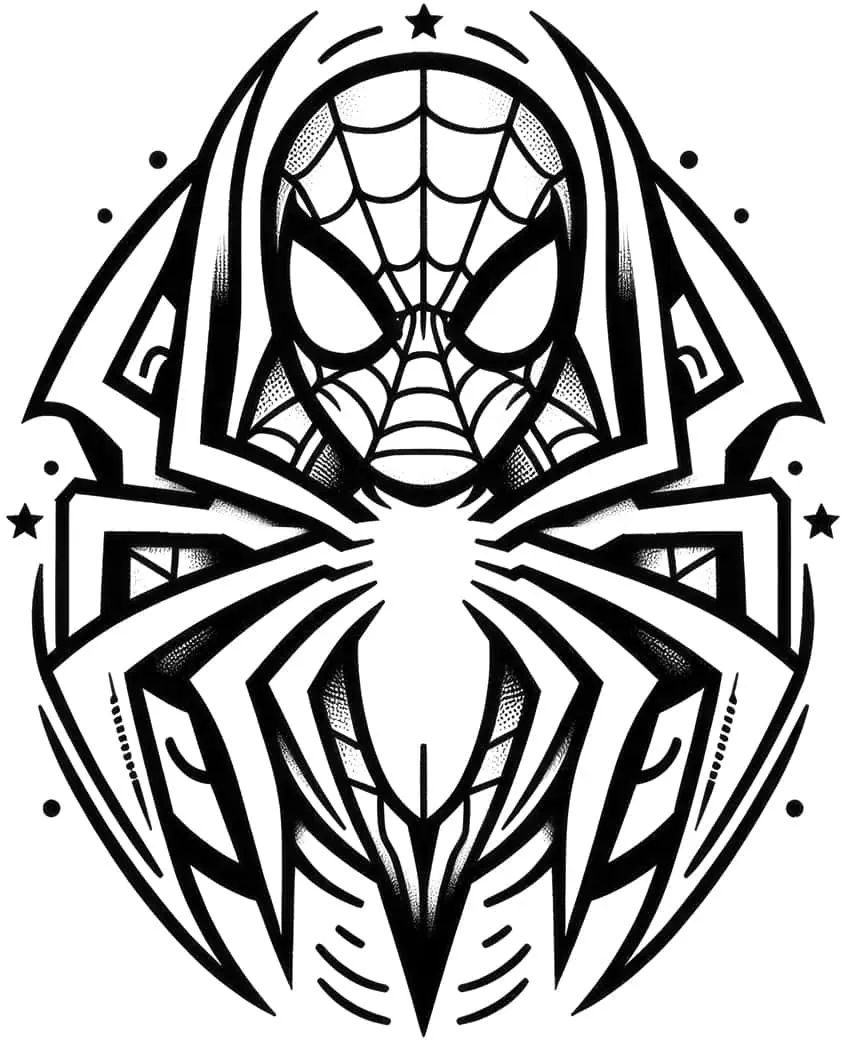 spiderman ausmalbild 04