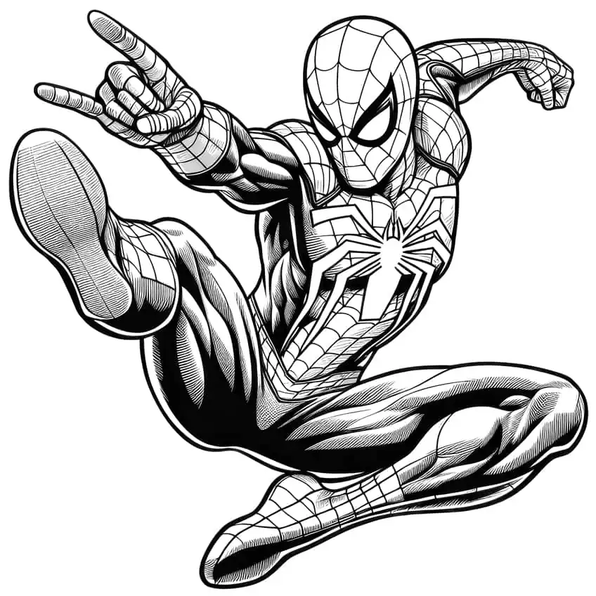 spiderman ausmalbild 06