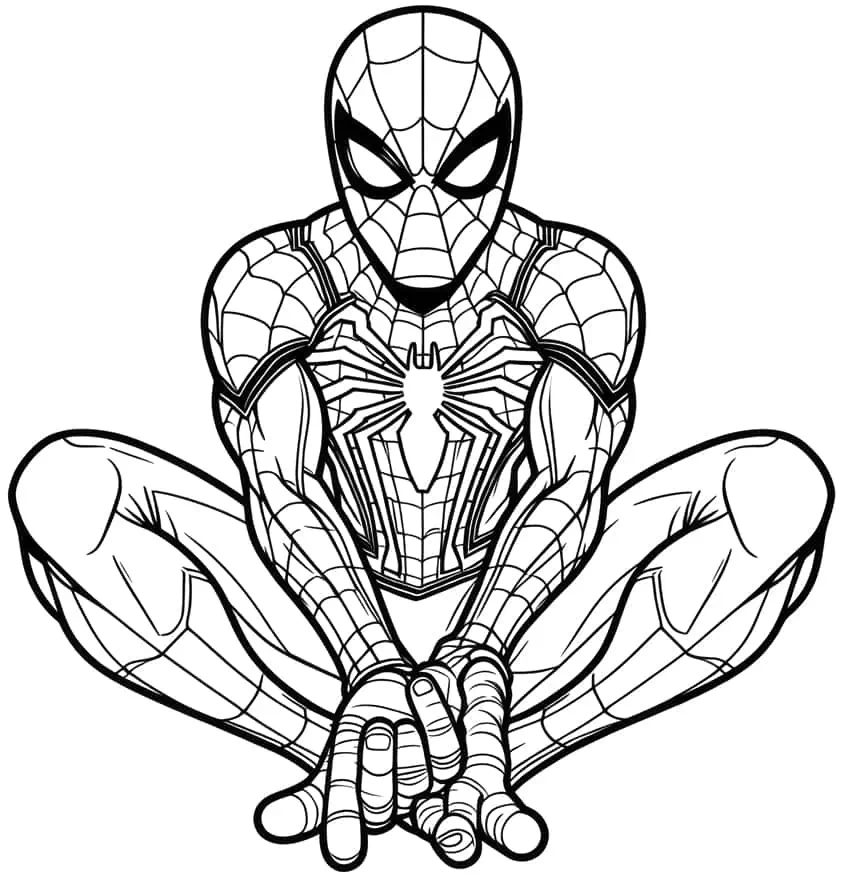 spiderman ausmalbild 08