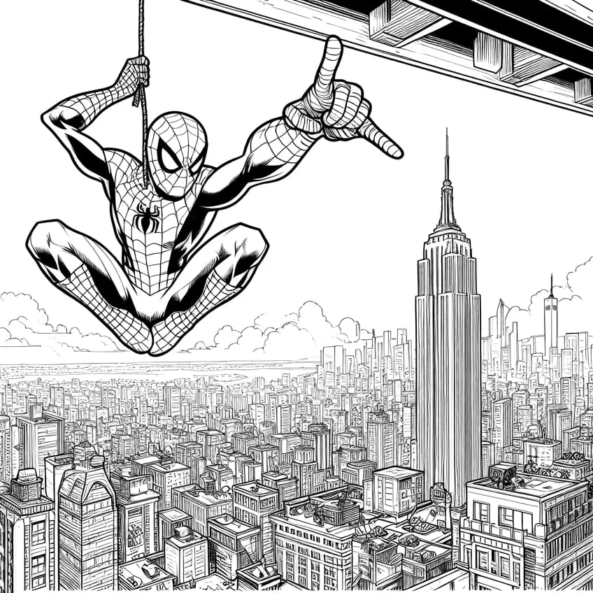 spiderman ausmalbild 11