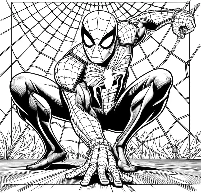 spiderman ausmalbild 17