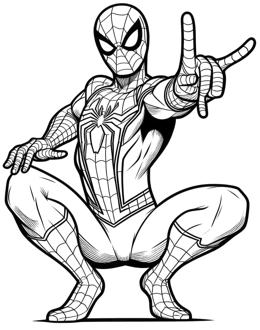 spiderman ausmalbild 23