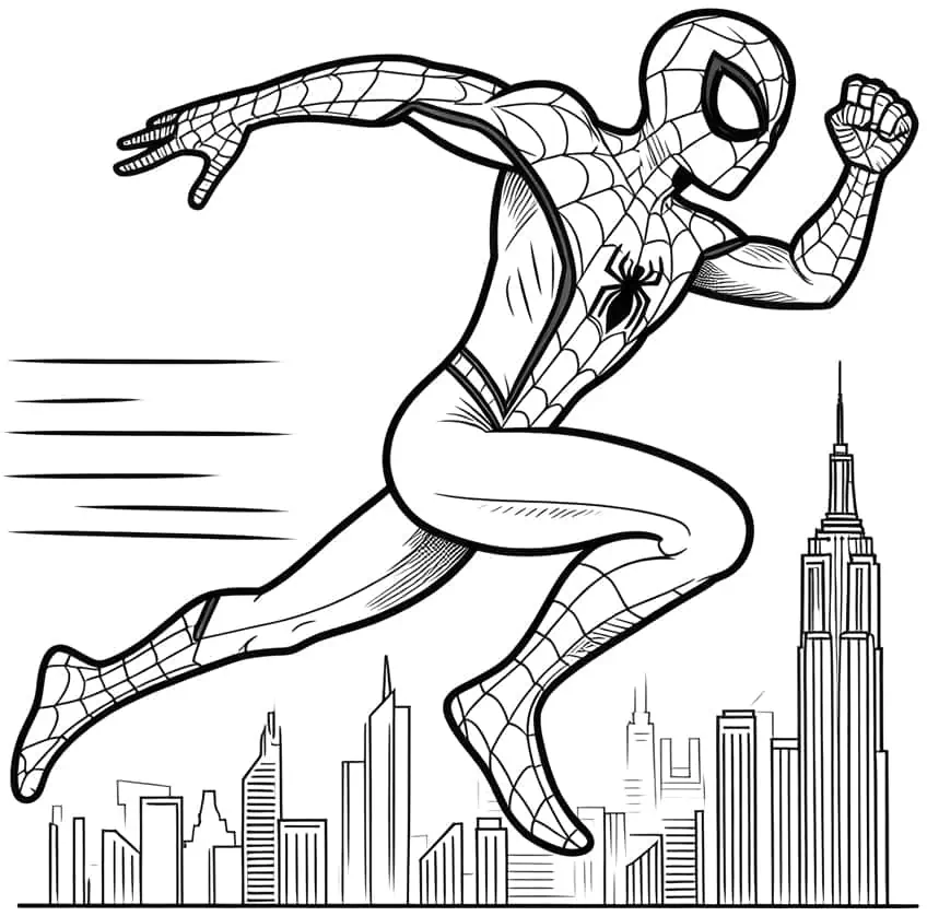 spiderman ausmalbild 24