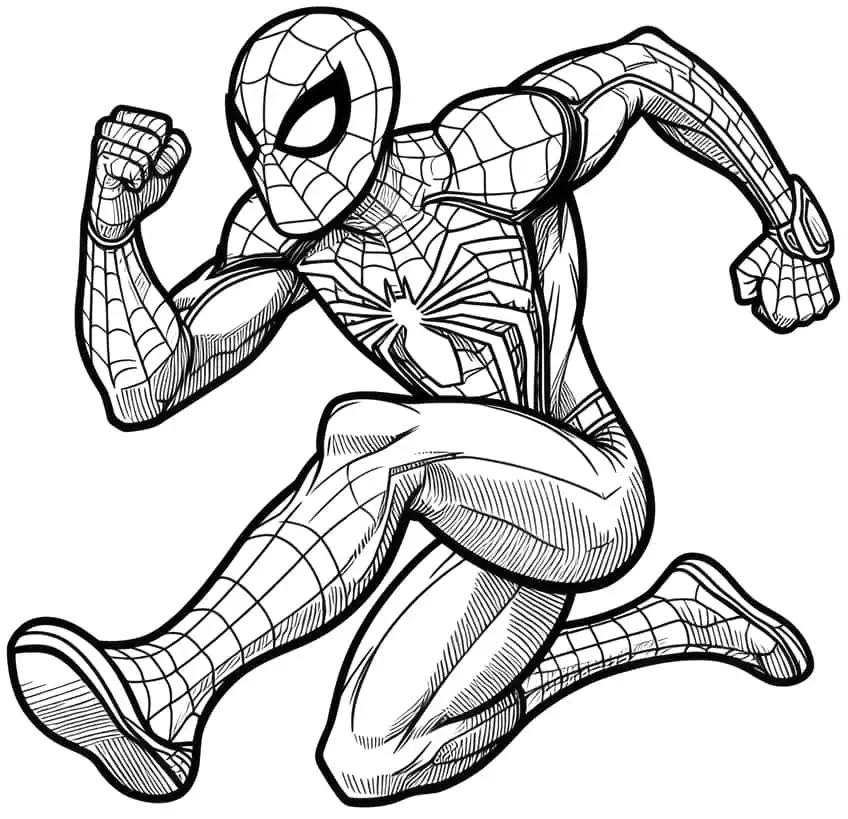 spiderman ausmalbild 25