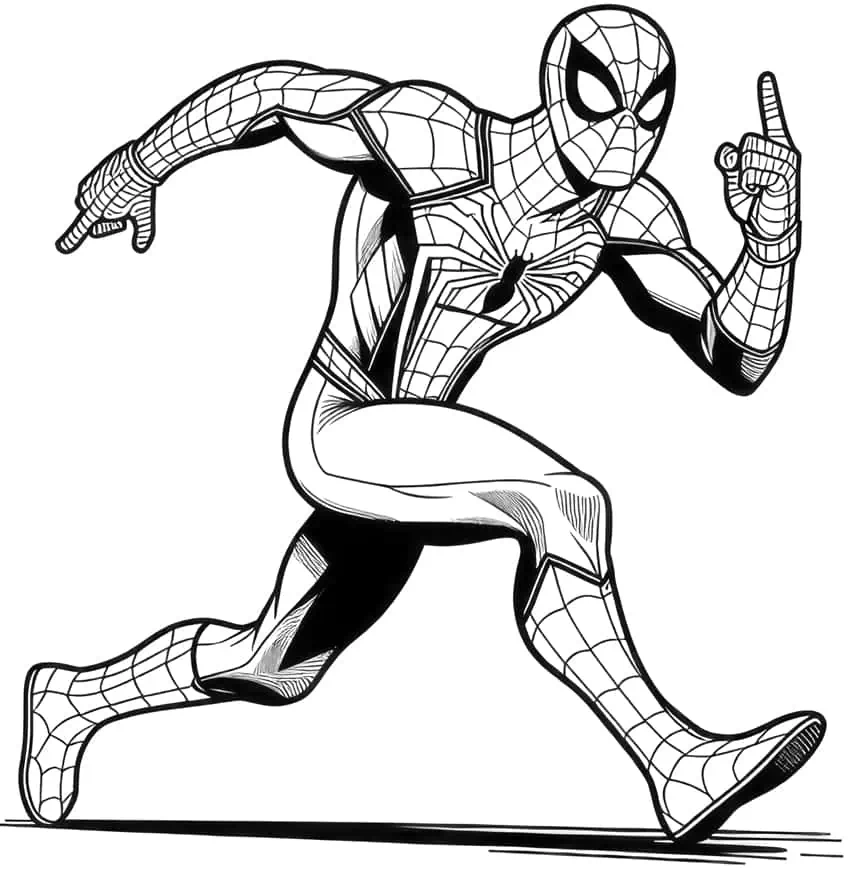spiderman ausmalbild 26