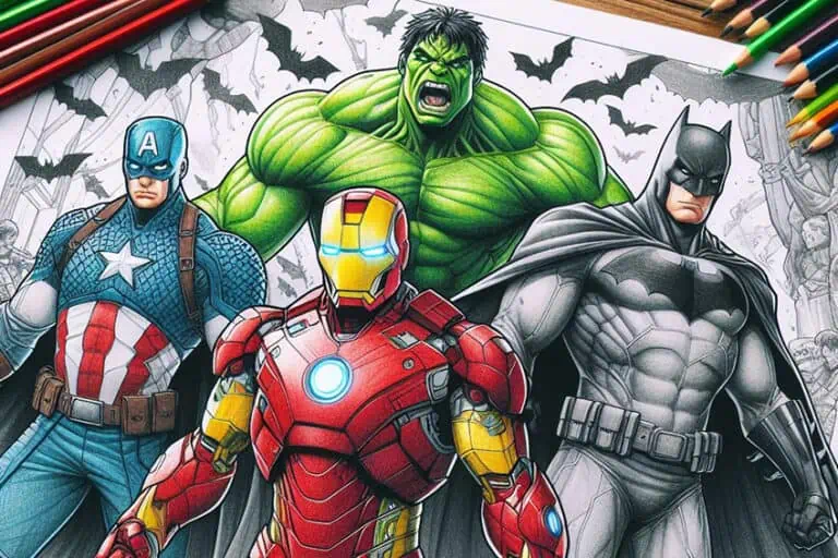 Superhelden Ausmalbilder – 33 ikonische Malvorlagen