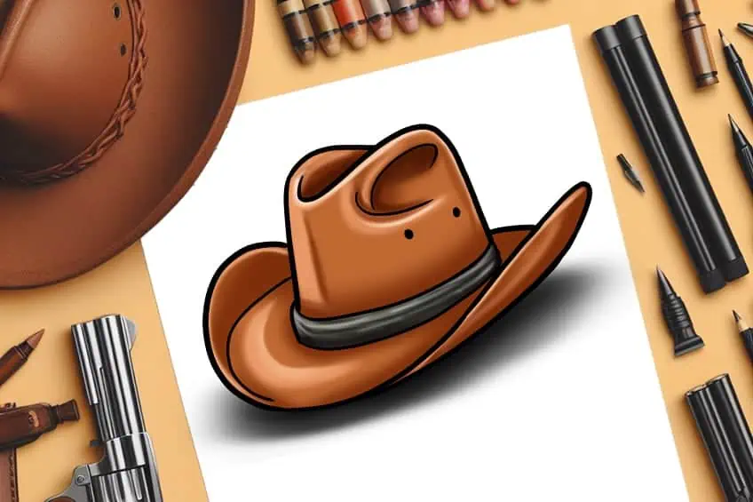 Cowboyhut zeichnen