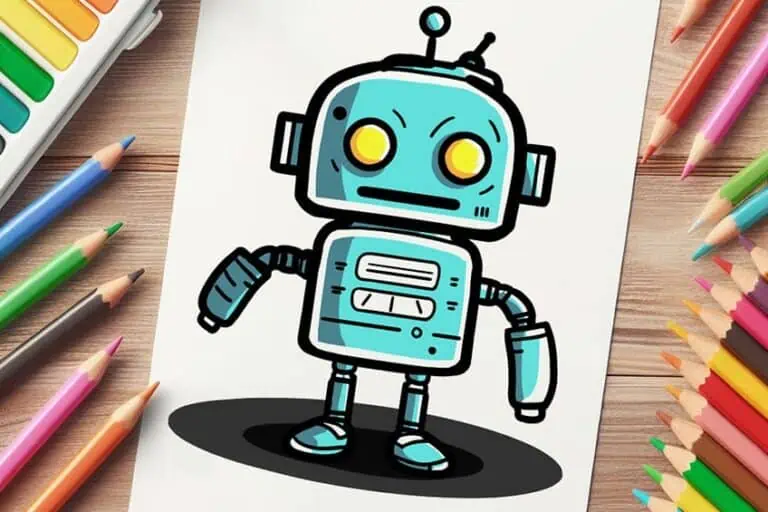 Roboter zeichnen – Einfache Zeichenanleitung für dich