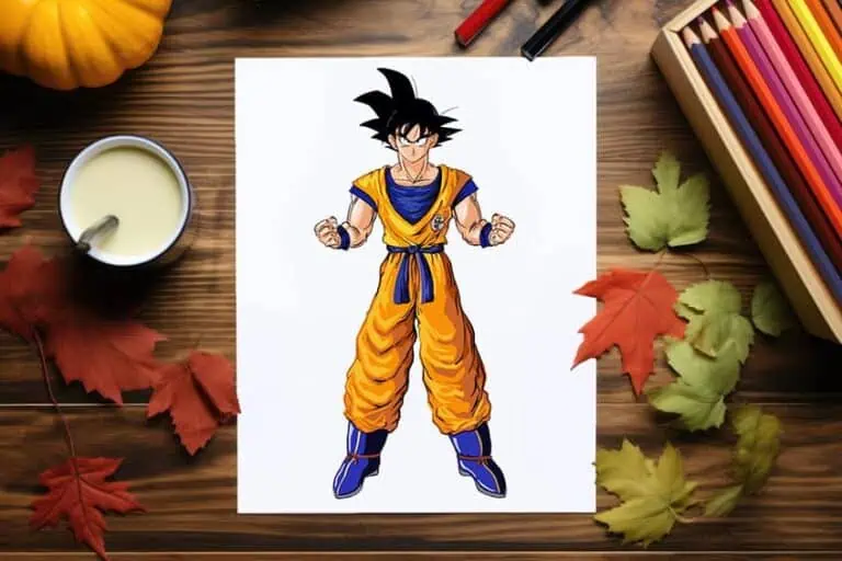 Son Goku von Dragonball zeichnen lernen