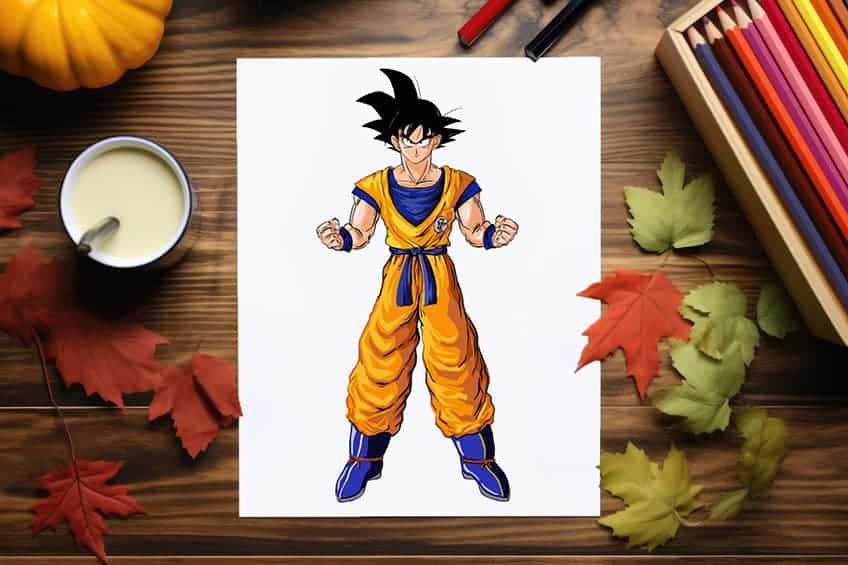 son goku zeichnen lernen