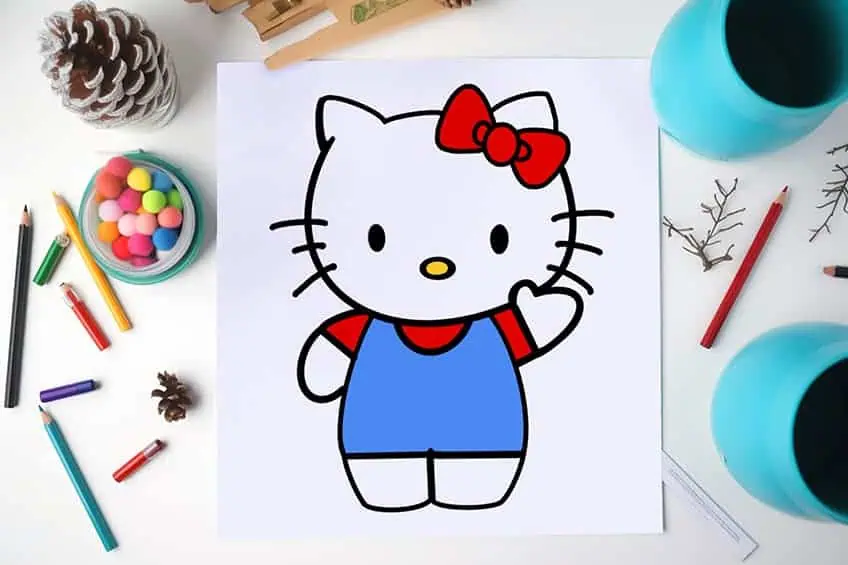 hello kitty zeichnen