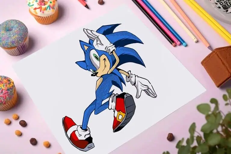Sonic the Hedgehog zeichnen lernen Schritt für Schritt