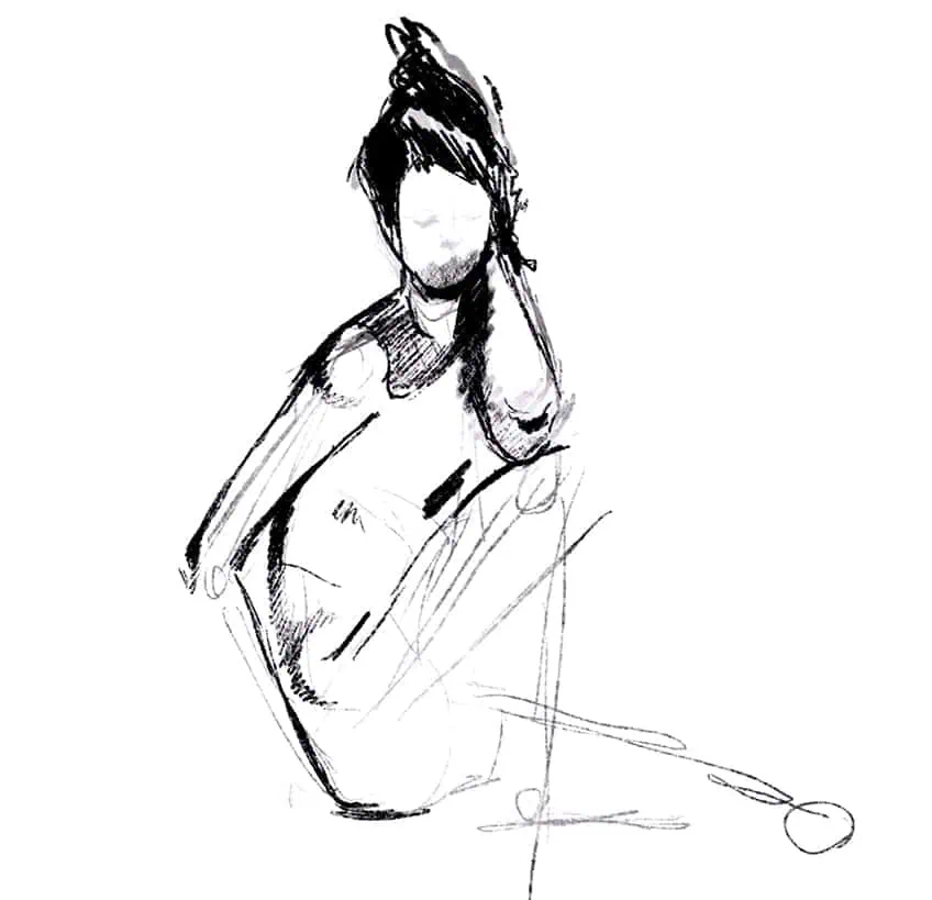 sitting pose reference 27