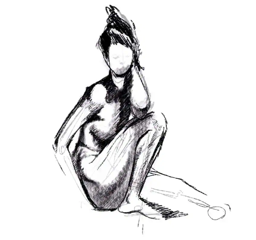 sitting pose reference 29