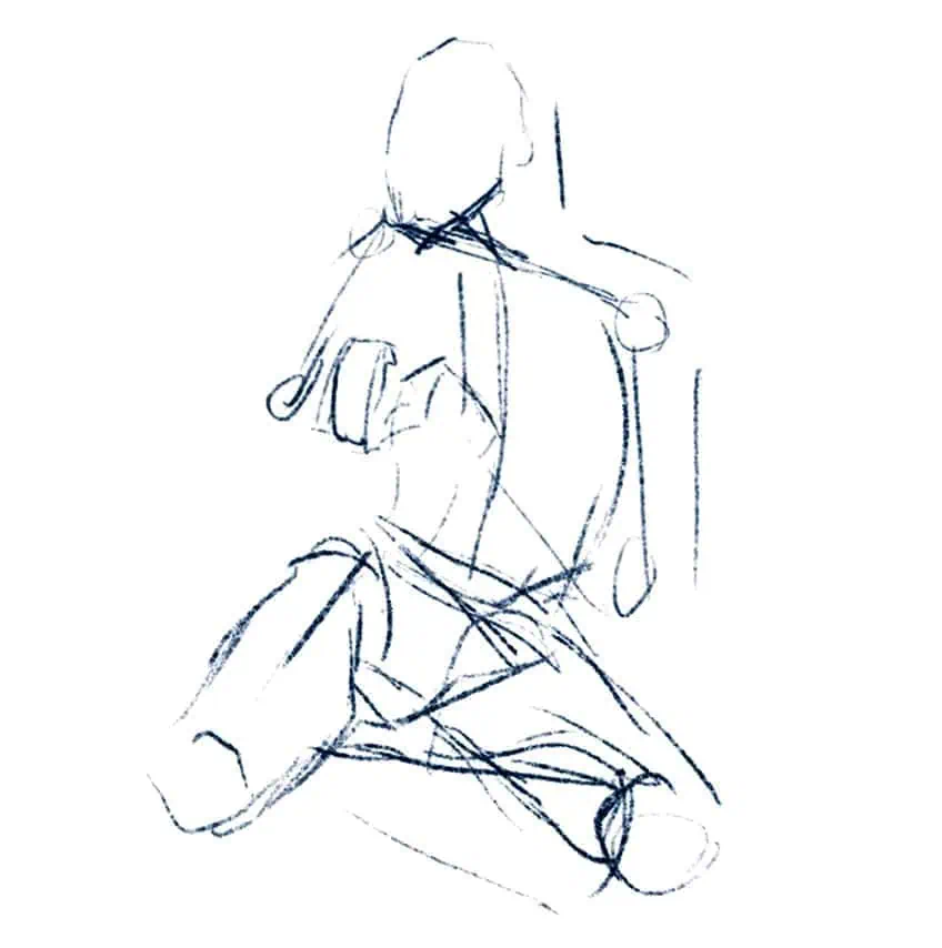 sitting pose reference 33