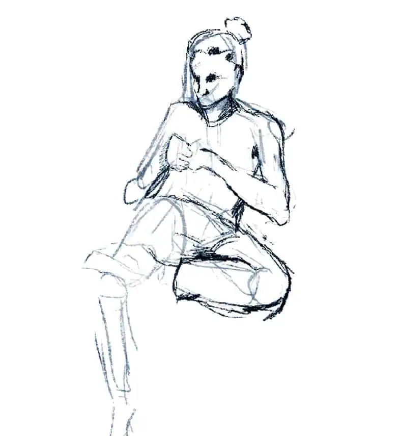 sitting pose reference 36