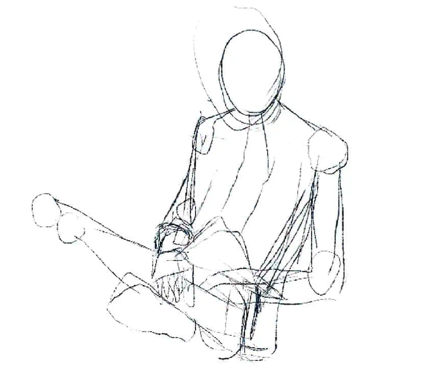 sitting pose reference 38