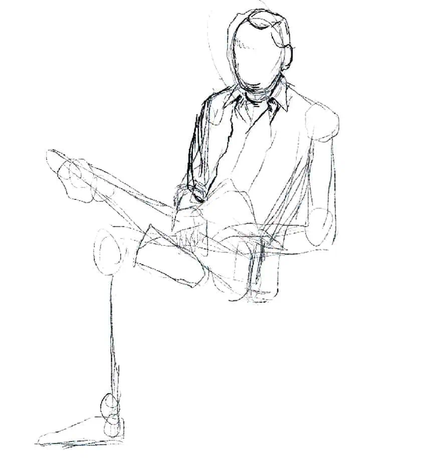 sitting pose reference 40