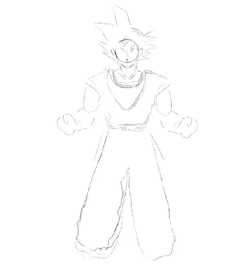 son goku drawing 06