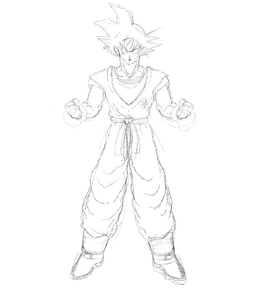 son goku drawing 11