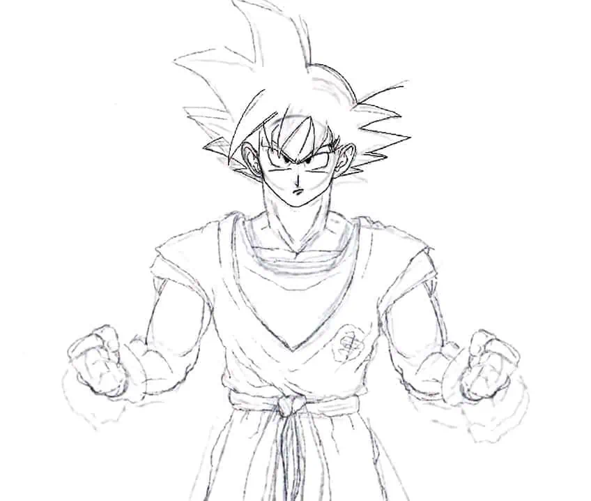 son goku drawing 13