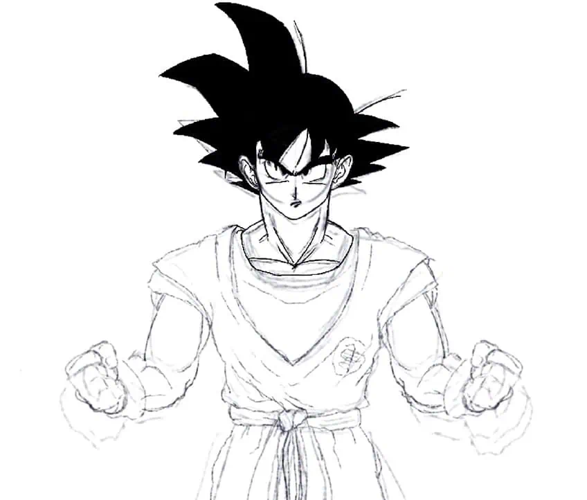 son goku drawing 14