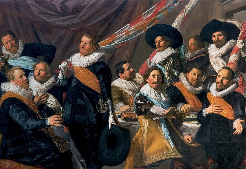 Beispiel für Frans Hals Gruppenporträt