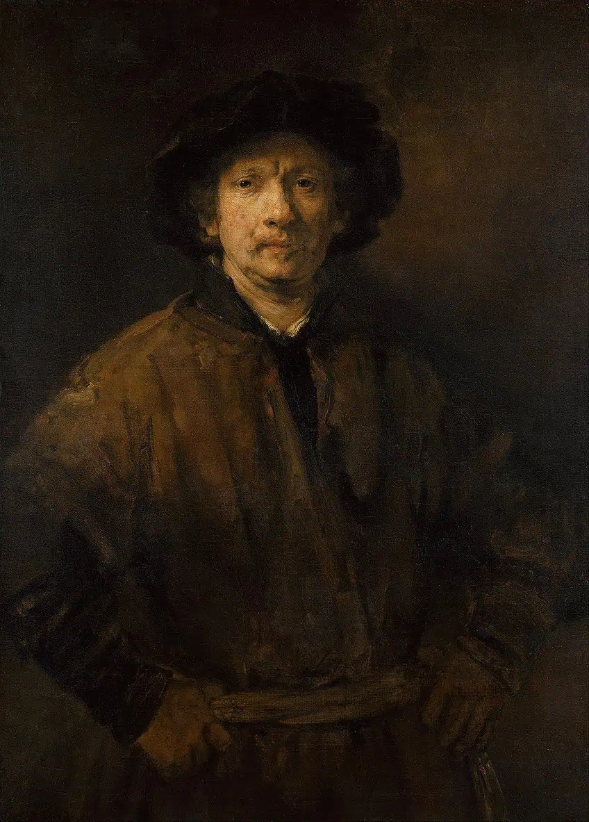 Berühmtes Rembrandt-Selbstporträt