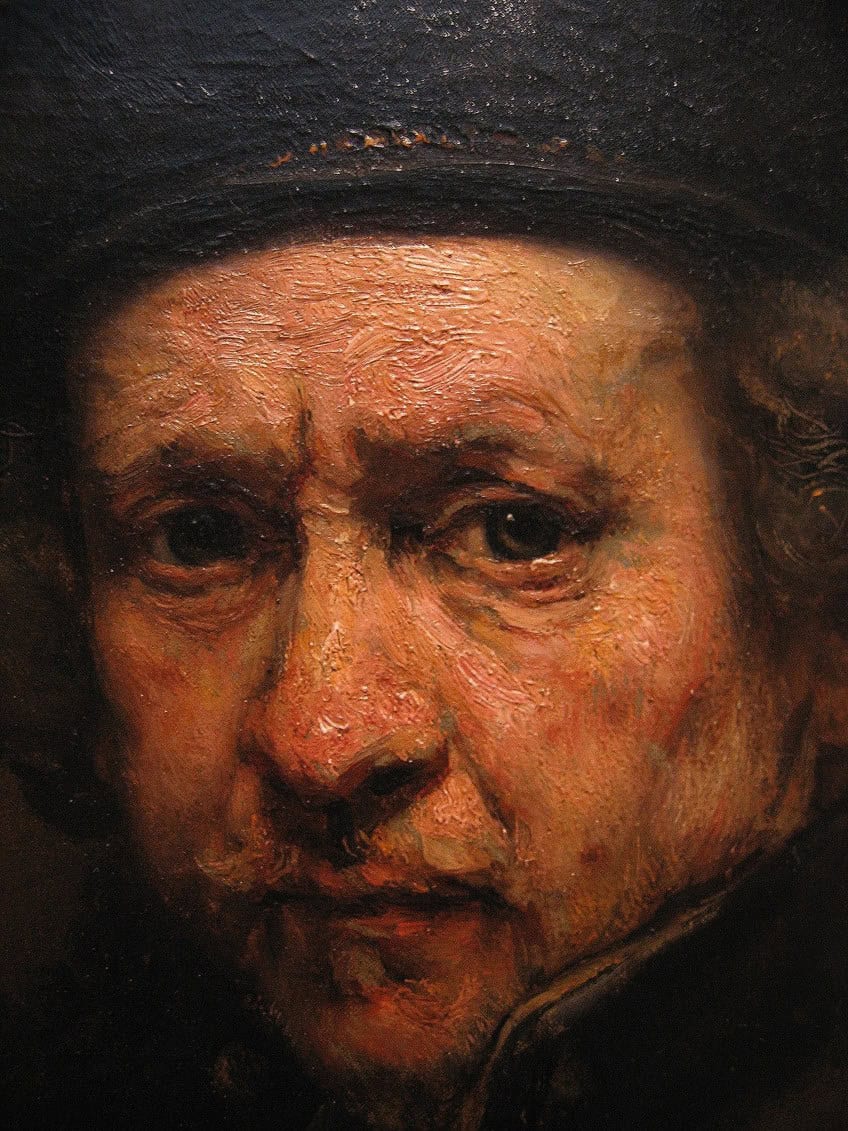 Rembrandt Selbstporträt Detail