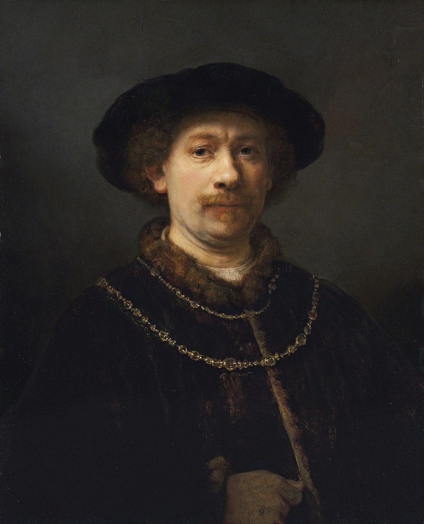 Selbstporträt Gemälde von Rembrandt