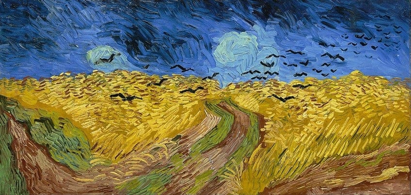 Wo ist Weizenfeld mit Krähen von Vincent van Gogh