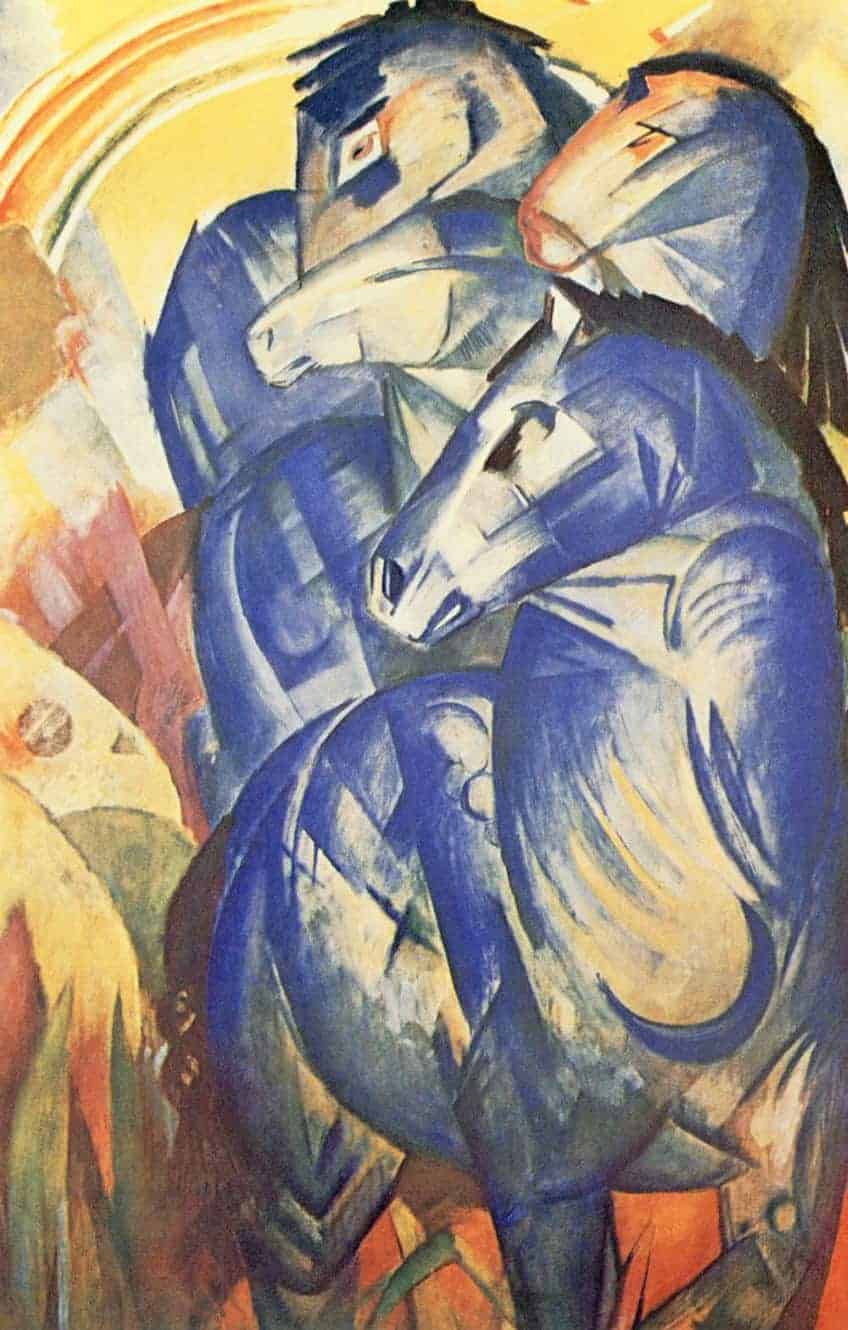 Blaues Pferd I von Franz Marc und Der Blaue Reiter