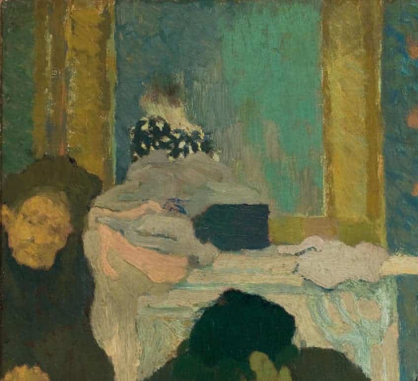 Das geblümte Kleid von Édouard Vuillard Farben