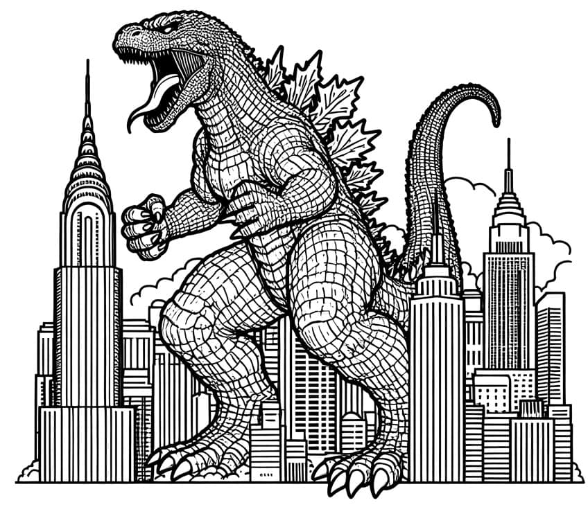 godzilla ausmalbild 09