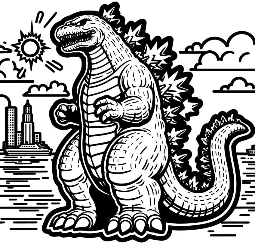 godzilla ausmalbild 12