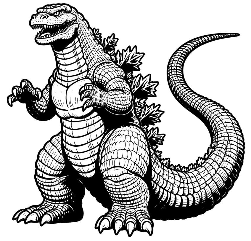 godzilla ausmalbild 13