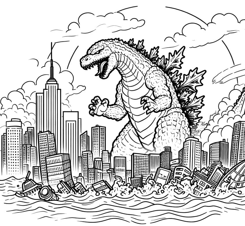 godzilla ausmalbild 22