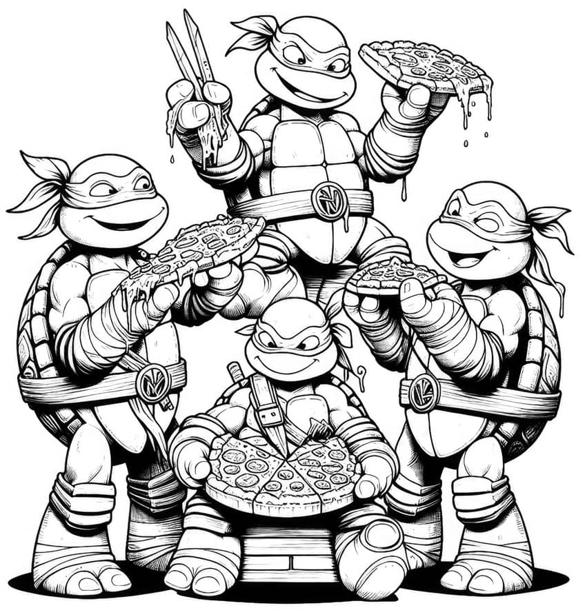 ninja turtles ausmalbild 07