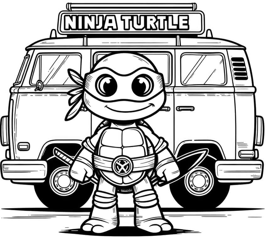 ninja turtles ausmalbild 12