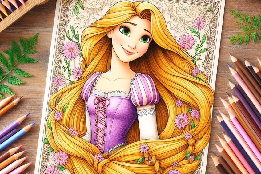 rapunzel ausmalbilder