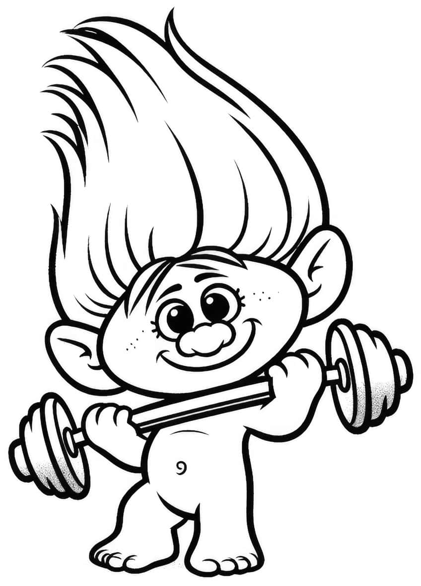 trolls coloring sheet 15