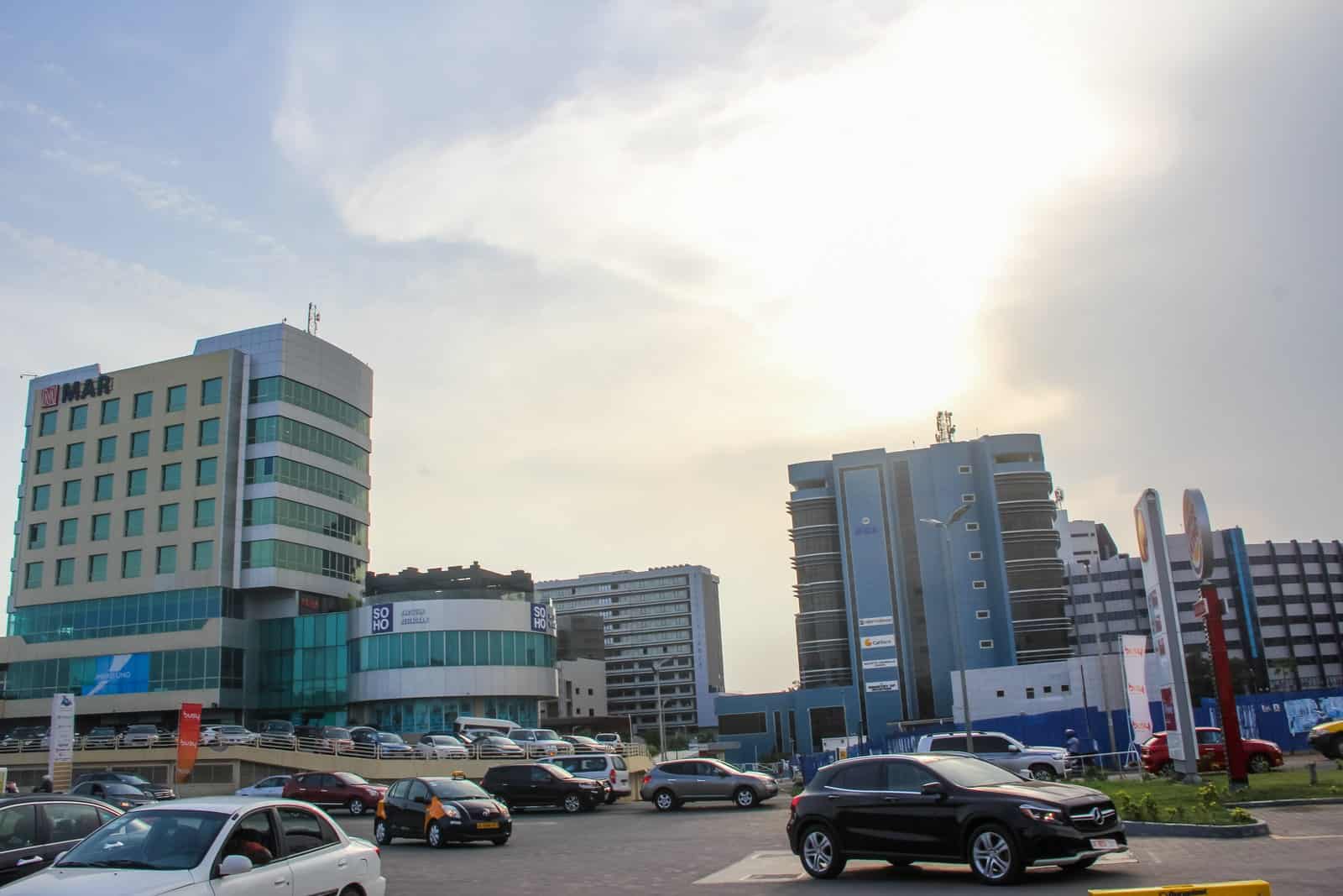 Die Skyline von Accra, Boafos Geburtsstadt und heutiger Arbeitsort.