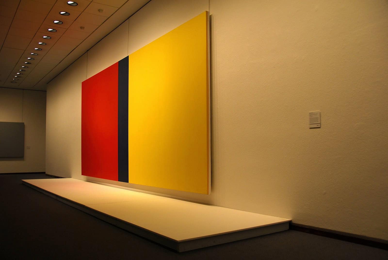 Barnett Newman at Neue Nationalgalerie (2369586886). Berlino, DEU - Nouveau realisme und zero - Who's Afraid of Red, Yellow and Blue IV (1969/70) by Barnett Newman (1905-1970). - D