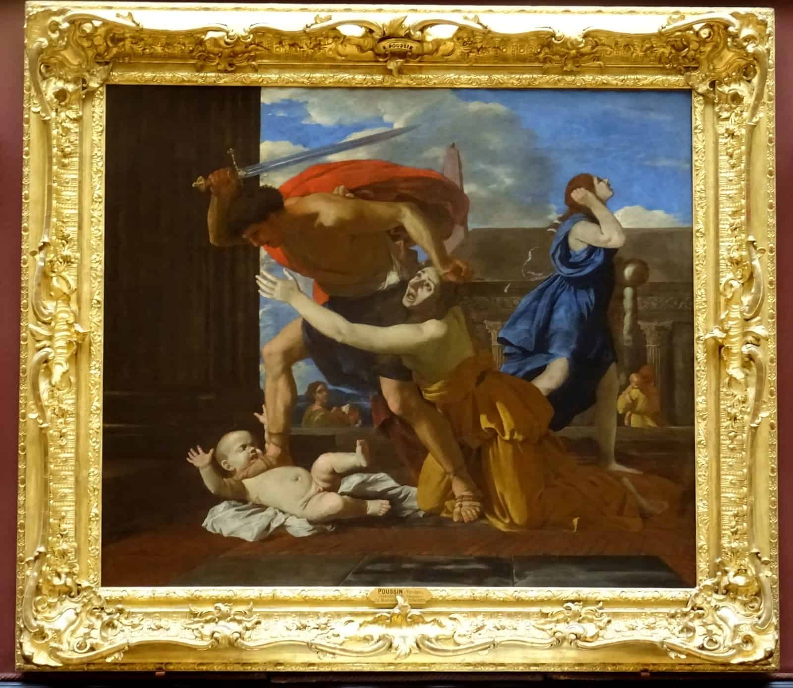 Die schreiende Mutter in Poussins „Der bethlehemitische Kindermord“ gehörte zu Bacons frühen visuellen Erinnerungsbildern.