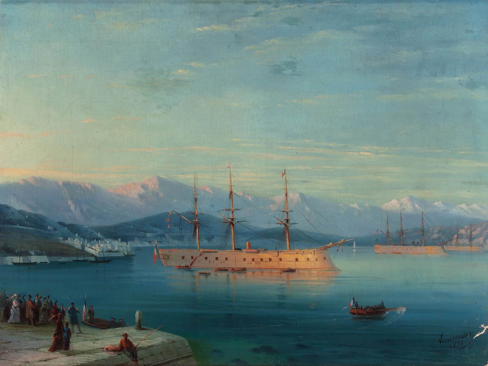 „Das Schwarze Meer“ visualisiert die zurückgenommene Spätphase und ermöglicht einen direkten Vergleich mit der farbdramatischen „Neunten Woge“. Commons-Objektidentität, Sammlung un
