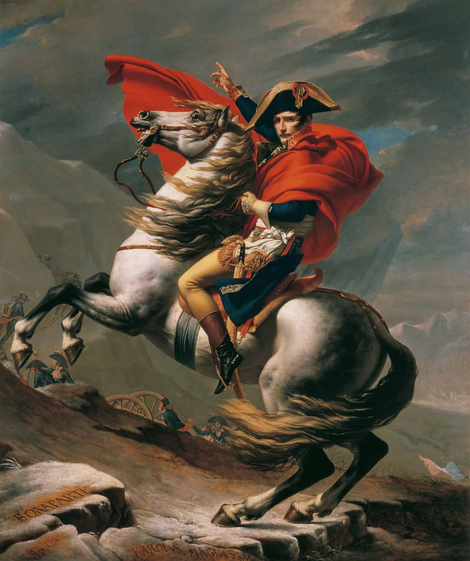German: Napoleon am Großen St. Bernhard Napoleon Crossing the Alps title QS:P1476,de:"Napoleon am Großen St. Bernhard " label QS:Lde,"Napoleon am Großen St. Bernhard " label QS:Lit